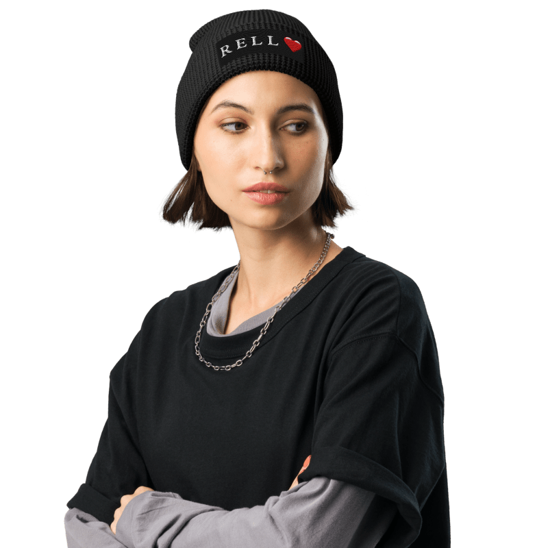RELL❤️  |  Broken Heart Waffle Beanie